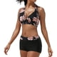 thumbnail image 1 of Traje de baño de bikini para mujer, conjunto de bikini push up con control de abdomen, parte inferior de bikini de cintura alta, traje de baño tankini con pantalones cortos, trajes de baño, 1 of 5