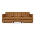 thumbnail image 4 of Moe's Home Collection Bridgers Power Recliner Sofa Tan Leather Leather, 4 of 10