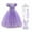 A-Purple Dress Accessories, variant on Princess Sofia Dress for Girl Cosplay Halloween Costume Puff Sleeve Layerd Dresses
