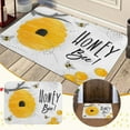 KWASOME Rustic Carpets Bee Festival Outdoor Doormat Front Door Mat