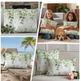 thumbnail image 4 of Spring Eucalyptus Leaves Outdoor Pillow Covers 20x12 Set of 2,Waterproof Patio Throw Pillowcase Protectors,Green Summer Botanical Lumbar Decorative Pillow Shams Cushion Covers for Seat Bed Couch Sofa, 4 of 8