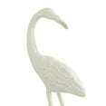 thumbnail image 5 of 10", 12"H White Metal Bird Sculpture, by DecMode (2 Count), 5 of 9