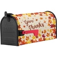 thumbnail image 2 of Thanksgiving Magnetic Mailbox Covers Standard Size 21x25 Inch, Give Thanks Maple Leaves Mailbox Wraps Mailbox Post Cover Seasonal Fall Harvest Vintage Mailbox Decor for Outside Garden Yard, 2 of 6