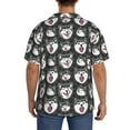 thumbnail image 3 of Kdxio Men's Hawaiian Shirt for Men Short Sleeve Shirt Husky Summer Casual Holiday Beach Button Down T-Shirts, 3 of 7