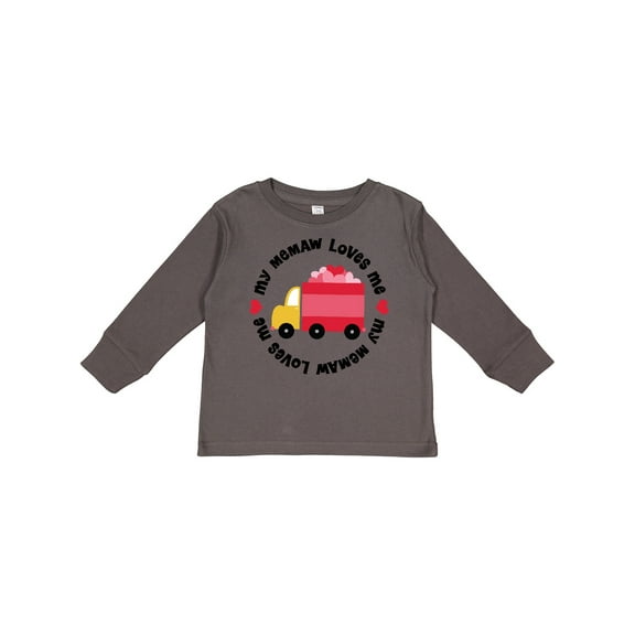 Inktastic My Memaw Loves Me Boys or Girls Long Sleeve Toddler T-Shirt