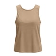 thumbnail image 4 of Sewkxo Open Back High Neck Workout Tops for Womens Sleeveless Running T Shirts Athletic Backless Tank Tops Athletic Gym Tank Tops for Dance,Beige XL, 4 of 9