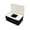 Black-White, variant on YAHHU Disposable Mask Storage Box Dust-proof Flip Cover Wet Tissue Case Organizer Portable for Home Office Travel (7.3 x 4.8 x 2.8 inches / 18.5 x 12.2 x 7.1 cm) - Black-White