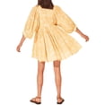 thumbnail image 2 of Kmbangi Femmes Robes d'Été 2023 Demi-Manche Laçage Imprimé Floral Plissé en Vrac Robe de Plage Décontractée S-XL, 2 of 9