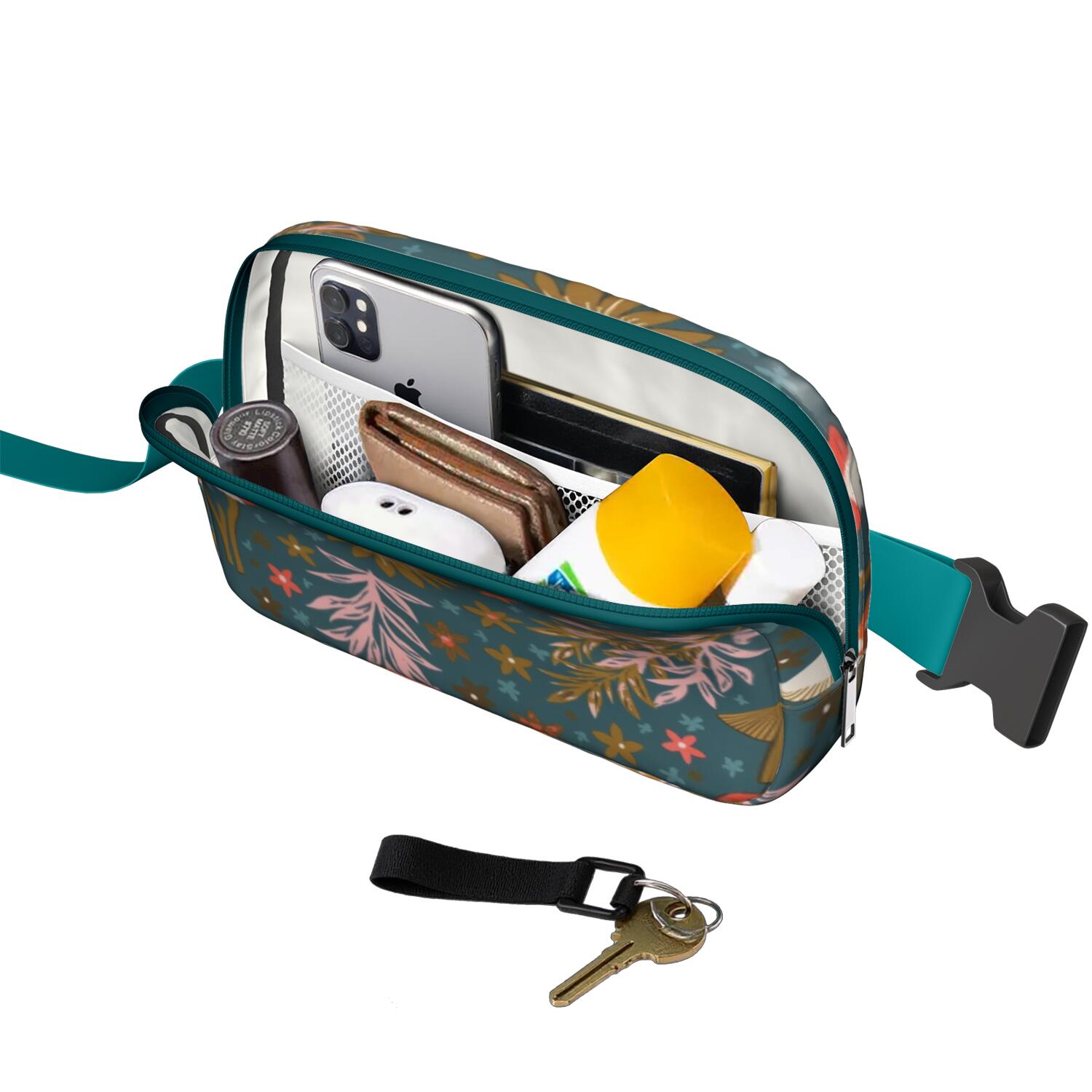 Fanny Pack Mushroom Waist Bag Running Belt Bag for Jogging for Women Casual Waist Packs with Adjustable Strap Waterproof Belt Bag for Daily Leisure Music Festival/Event