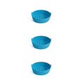 thumbnail image 4 of Cateissary Cesta de freidora de aire Cocina de silicona Reutilizable Resistente al calor Olla para hornear Bandeja de freír de doble cara Type5 NO5, 4 of 6