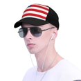 thumbnail image 4 of Yiaed America Flags3 Print Baseball Cap Dad Hat Polo Style Plain Blank Adjustable Size, 4 of 5
