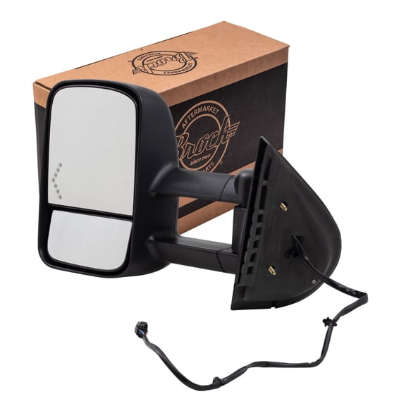 Brock Power Towing Mirror for 2007-2013 Silverado 1500 Extendable Turn Signal Indicator Heated Left