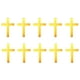thumbnail image 5 of 10 piezas de adorno de pastel de cruz de acrílico ligero de lujo para decoración de pastel de cruz Oro, 5 of 9