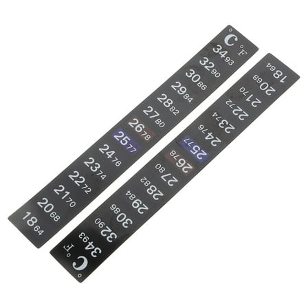 PAMINGONO 2Pcs Thermometer Strip for Brewing and in Black