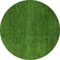 thumbnail image 1 of Ahgly Company Indoor Round Abstract Green Modern Area Rugs, 7' Round, 1 of 4