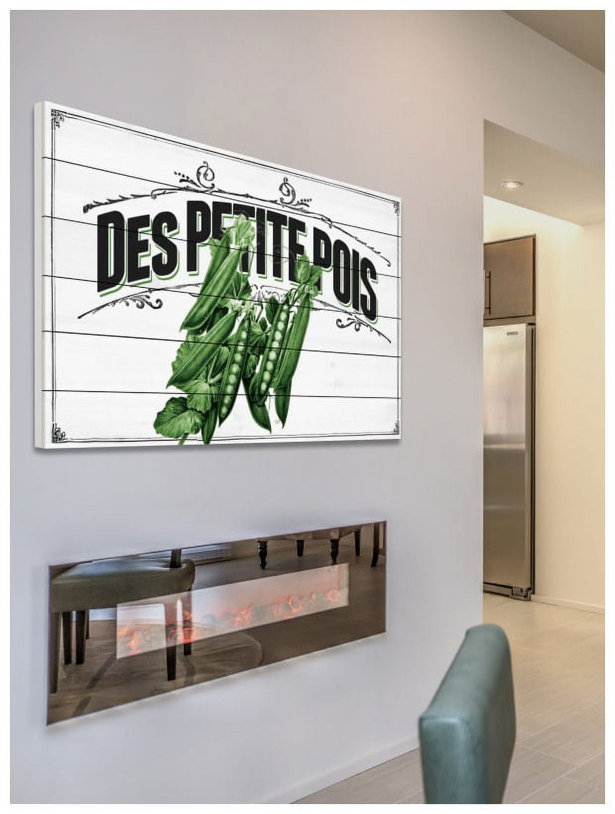 Marmont Hill "French Produce Small Peas" Painting Print on White Wood