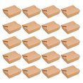 thumbnail image 2 of 20pcs Kraft Paper Lunch Box Disposable Meal Prep Containers Food Takeout Boxes for Restaurant Home (1080ml), 2 of 6
