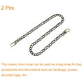 thumbnail image 3 of Uxcell Iron Flat Chain Strap, 24" 2Pack Handbag Chains Purse Straps DIY Replacement, Bronze, 3 of 6