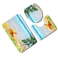 thumbnail image 2 of Cateissary Lo más nuevo, 3 unidades/juego de fundas para asiento de inodoro, alfombrilla antideslizante para baño, alfombras lavables florales para baño, Decoración del hogar TYPE3 2 # Cateissary JJ25268-03, 2 of 6