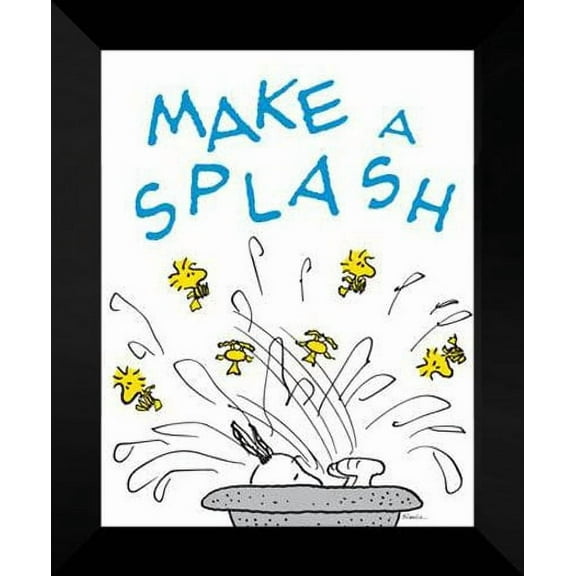 Peanuts FRAMED Art Print 20x24 "Make a Splash"