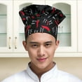 thumbnail image 2 of Chef Hat Unisex Adult Mushroon Design Stretchy Adjustable Kitchen Cap For Baking Party Cooking Restaurant, 2 of 5