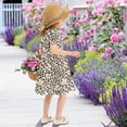 thumbnail image 5 of joogoo Rabbit in Leopard Girls' Short Sleeve Dress Kids Dresses 4T, 5 of 8