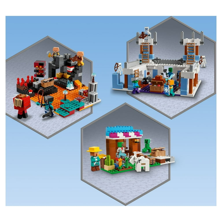 LEGO 21185 Minecraft Le Bastion du Nether, Jouet pour Garçons et Filles de 8  Ans et Plus, avec Figurines de Cochon et Piglins, Idée Cadeau Anniversaire  : : Jeux et Jouets