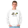 thumbnail image 3 of Sad Diet Food Want Ice Cream Adult Sweatshirt for Men or Women Brisco Brands L, 3 of 6