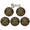 color-5Pcs, variant on Qjidjing Halloween Commemorative Coin, Pumpkin Alloy Challenge Coin for Home Desk Decor & Collection Gifts, Halloween-B
