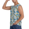 thumbnail image 3 of Disketp Flower And Sail Boat Sleeveless Tshirts For Men, Muscle Shirts For Men Dry Fit Tank Top-Medium, 3 of 8