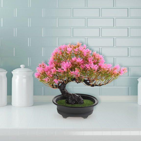 ETEREAUTY Faux Bonsai Pine Tree Artificial Plant with Detailed Craftsmanship for Home and Office Decor