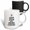 Multicolor, variant on 3drose, Keep Calm and Drink Coffee Typography - Fun Quote with Coffee Icon, 11oz Two-tone Red Mug