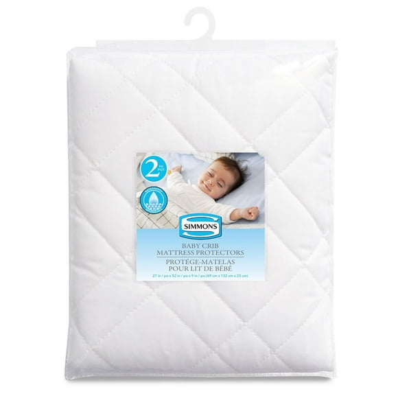 Simmons Quilted Baby Crib Mattress Protector