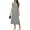 Striped Gray White, variant on Asklazy Womens Striped Summer Dresses Crew Neck Sleeveless Casual Long Maxi Dress,L,Gray