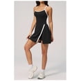 thumbnail image 2 of AEXTO Robe de Tennis avec Short Intégré et Soutien-Gorge Robe Athlétique pour Femmes Été Découpes Torsadée Robe d'Entraînement de Golf, 2 of 15