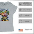 thumbnail image 4 of Tee Hunt Dean Russo Dalmatian Luv Colorful Dog T-Shirt Neon Puppy Women's T-Shirt Tee, Gray, XX-Large, 4 of 5