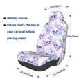 thumbnail image 2 of Lsque white Skull crystal flower Pattern Car Seat Covers for Front Seats , Waterproof Seat Covers for Cars, Sporty Front Seat Covers,Car Seat Cover Protector Front Seats, 2 of 5