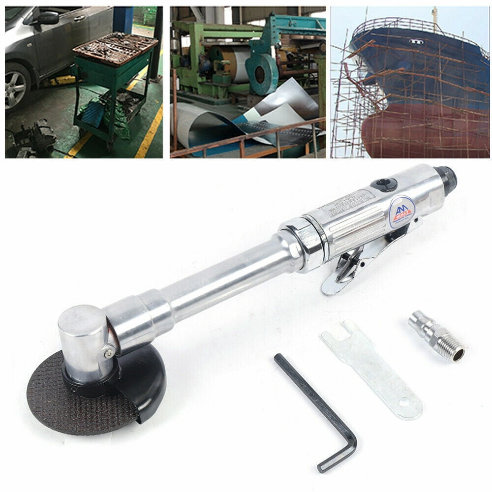 Fichiouy 1/4 " Air Pneumatic Angle Die Grinder Polisher Cutting Tool for Cut Off Metal