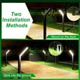 thumbnail image 5 of Solar Garden Lights - 6 Pack Solar Driveway Lights Outdoor for Landscape Pathway Backyard Decor Waterproof Walkway Light with Bright 3 Lighting Modes, 5 of 7