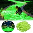 thumbnail image 1 of Glowing Pebbles for Garden Luminous Stones Night Light Outdoor Fairy Decorative Aquarium Tank Rocks, 1 of 3