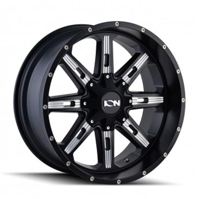ION 184-2997M18 5-139.7- 5-150 PCD Satin Noir et Fraisé Rayons Roue