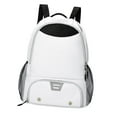 thumbnail image 4 of FVDPWYE Drawstring Basketball Backpack Basketball Carry Bag Organizer Sackpack with Shoe White, 4 of 9