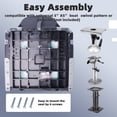 thumbnail image 6 of VANCUS 2 Seat High Back Boat Foldaway Captain Seat Folding Yacht Chair with Sponge Padding Black & Dark Grey, 6 of 8