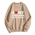 thumbnail image 1 of Wyzesi Chandails en Molleton pour Femmes Décontracté Ouvert devant Imprimé Sans Capuche Col Rond Manches Longues Pull Chandails en Molleton Zippés pour Femmes Chandails en Molleton Tricotés Tendance, 1 of 3