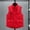 Red Warm Cotton-Padded Vest for Men, variant on HOOMEUMY Mens Warm Cotton-Padded Vest Fashion 2025 Trendy Classic Solid Coat Stand Collar Jacket Loose Fit Design Casual Workout Sleeveless Clothes Red XXXXL