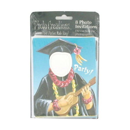 Luau Themed Graduation Invitations, 24 Count