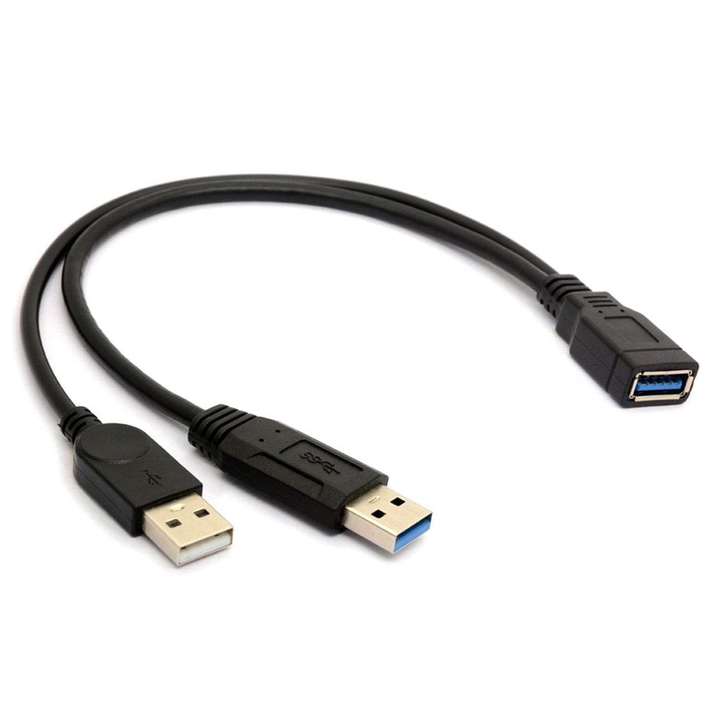 1.6ft USB 3.0 A Male to Micro USB 3 Y cable with extra Power for 2.5" Mobile HDD 