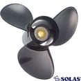 thumbnail image 2 of New Aluminum Propeller Compatible With Yamaha 3 Cyl 2 Stroke 10 Spline 25 1983-2002 3211-099-11 22004 48-3810T 664-45947-01-00 664-45947-01-El Qa3810R Diameter 9.9 Pitch 11 Blades 3 Spline Tooth 10, 2 of 2