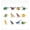 A-46PcS, variant on Eolstice Dinosaur Puzzle Toy, Big Soft Rubber Dino Figure Puzzle Set, Educational Sensory Jigsaw for Toddlers, Kids, Preschool, Bath Time, Early Learning