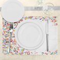 thumbnail image 3 of Ambesonne Music Place Mats Set of 4, Colorful Festival Frame, Standard Size, Multicolor, 3 of 6
